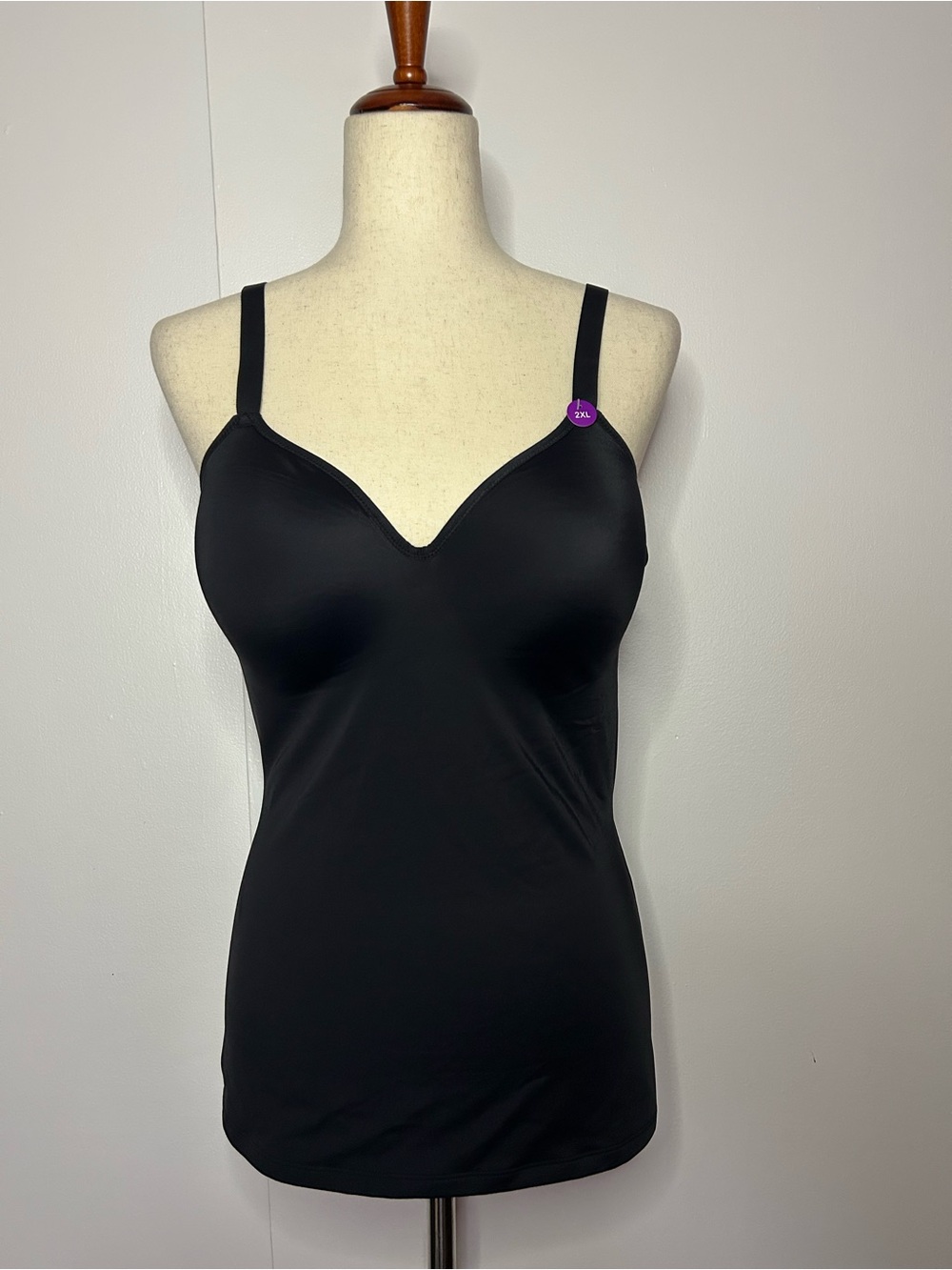 VANITY FAIR Black Knit Stretchy Bustier Shapewear